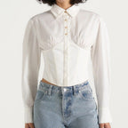Women’s corset style cropped shirt