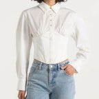Women’s corset style cropped shirt