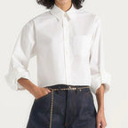 Women’s cropped white shirt