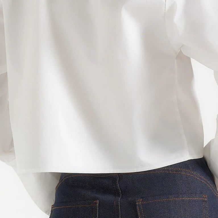 Women’s cropped white shirt